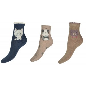 Vaikiškos kojinės su gyvūnų piešinėliais (SK-32)